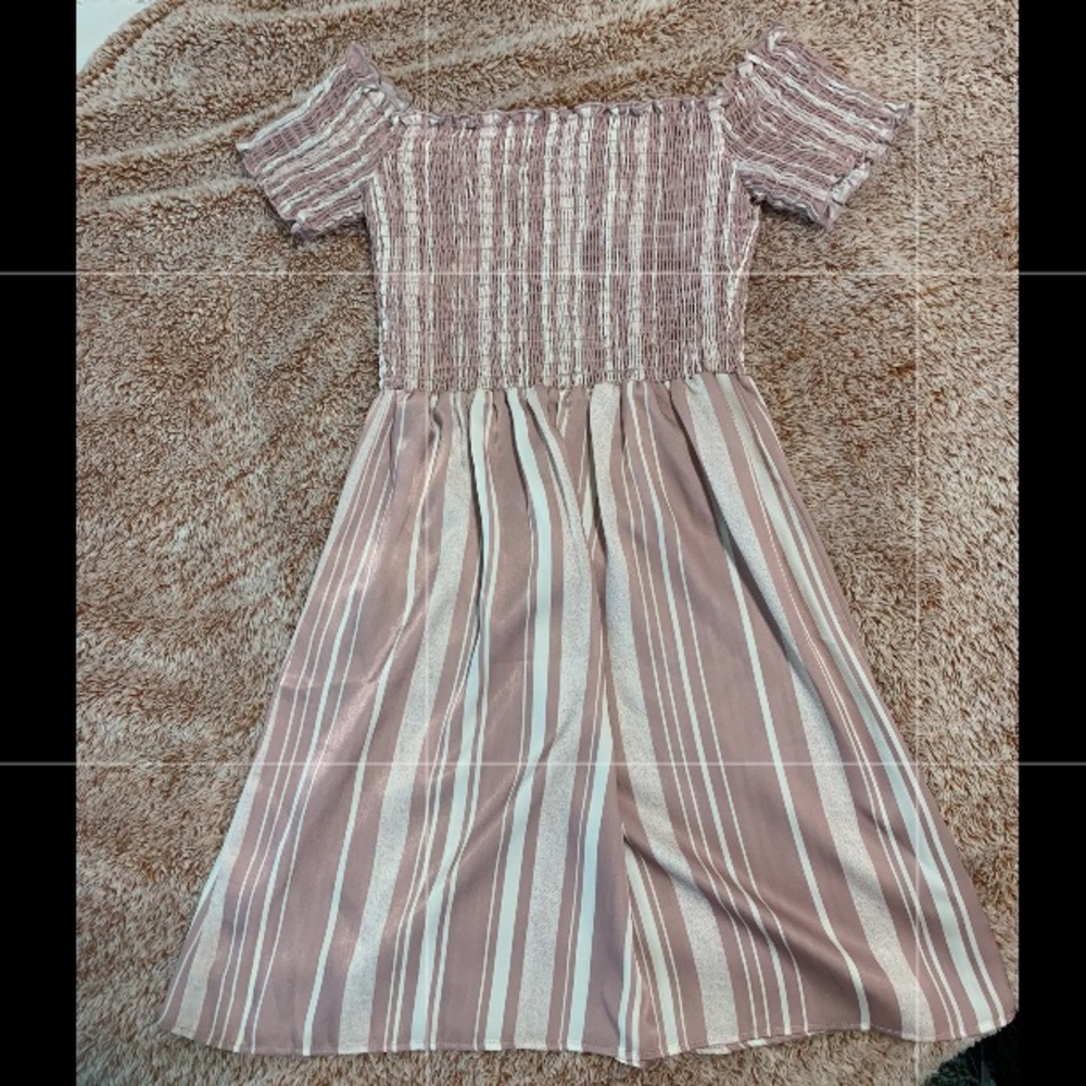 Off the shoulder mini dress